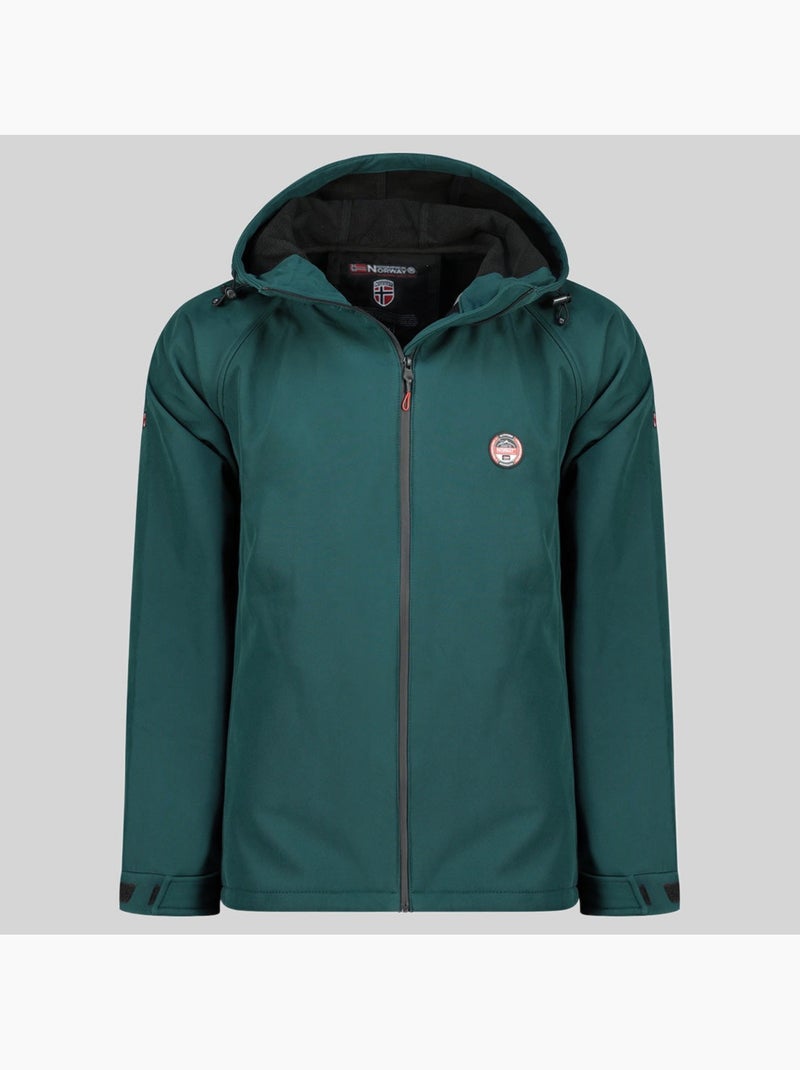 Chaqueta softshell con capucha tamigobadge – geographical norway Verde oscuro - Kiabi