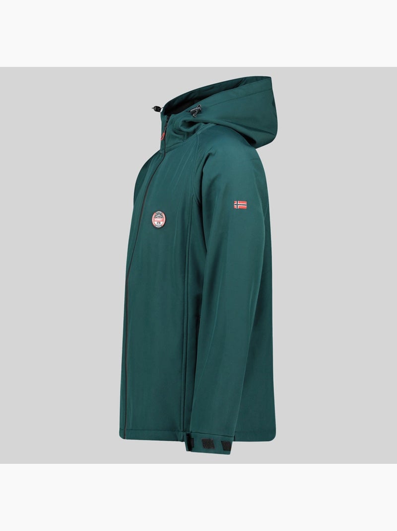 Chaqueta softshell con capucha tamigobadge – geographical norway Verde oscuro - Kiabi