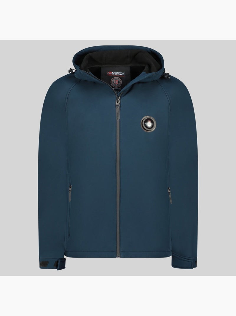 Chaqueta softshell con capucha tamigoglass – geographical norway Azul marino - Kiabi
