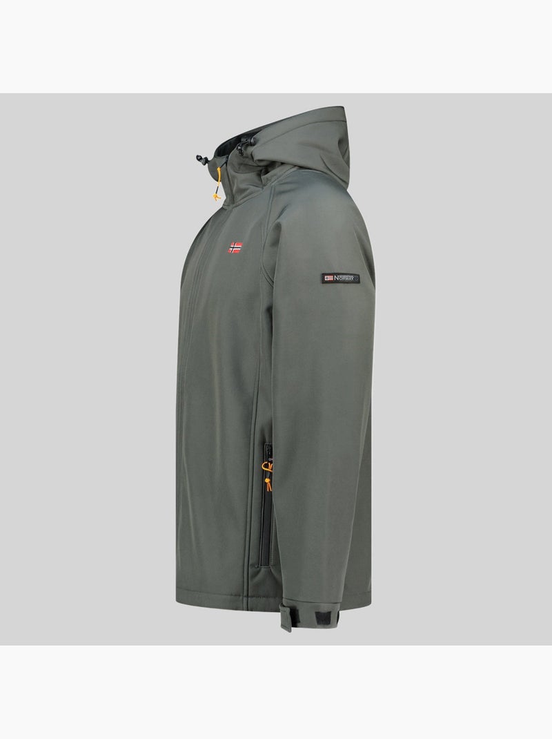 Chaqueta softshell con capucha tamigolor – geographical norway Gris oscuro - Kiabi