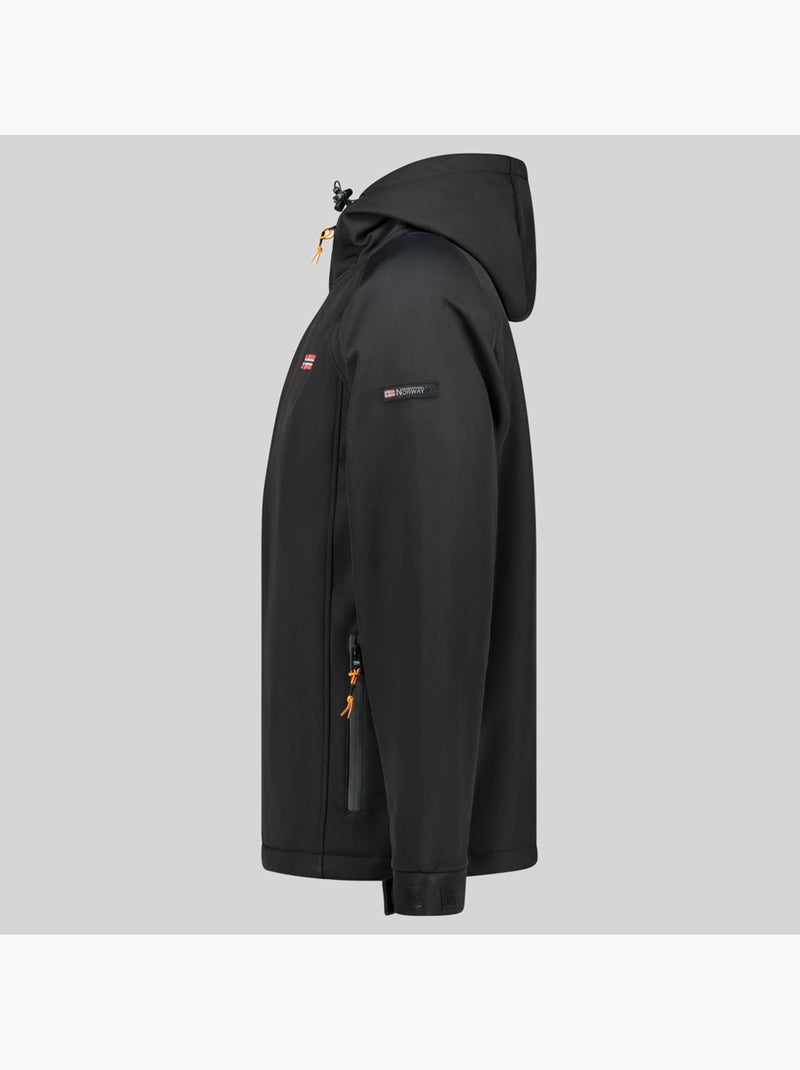 Chaqueta softshell con capucha tamigolor – geographical norway Negro - Kiabi