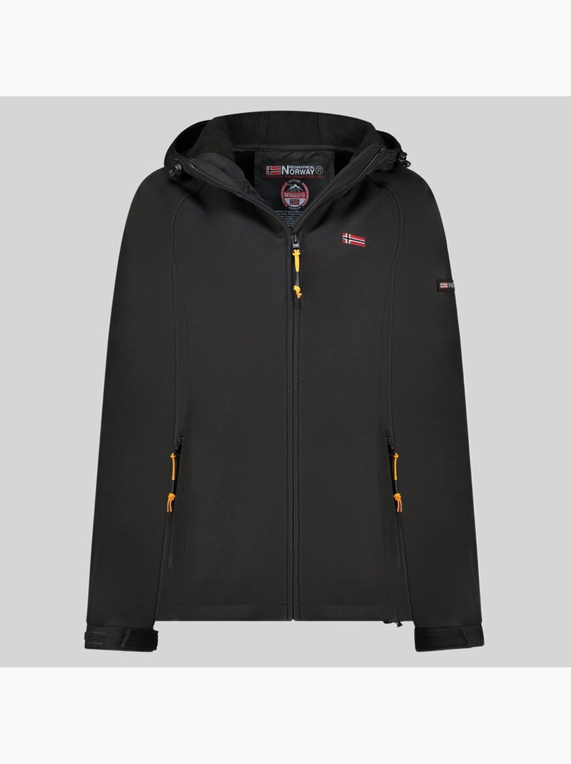 Chaqueta softshell con capucha tamilalor – geographical norway Negro - Kiabi