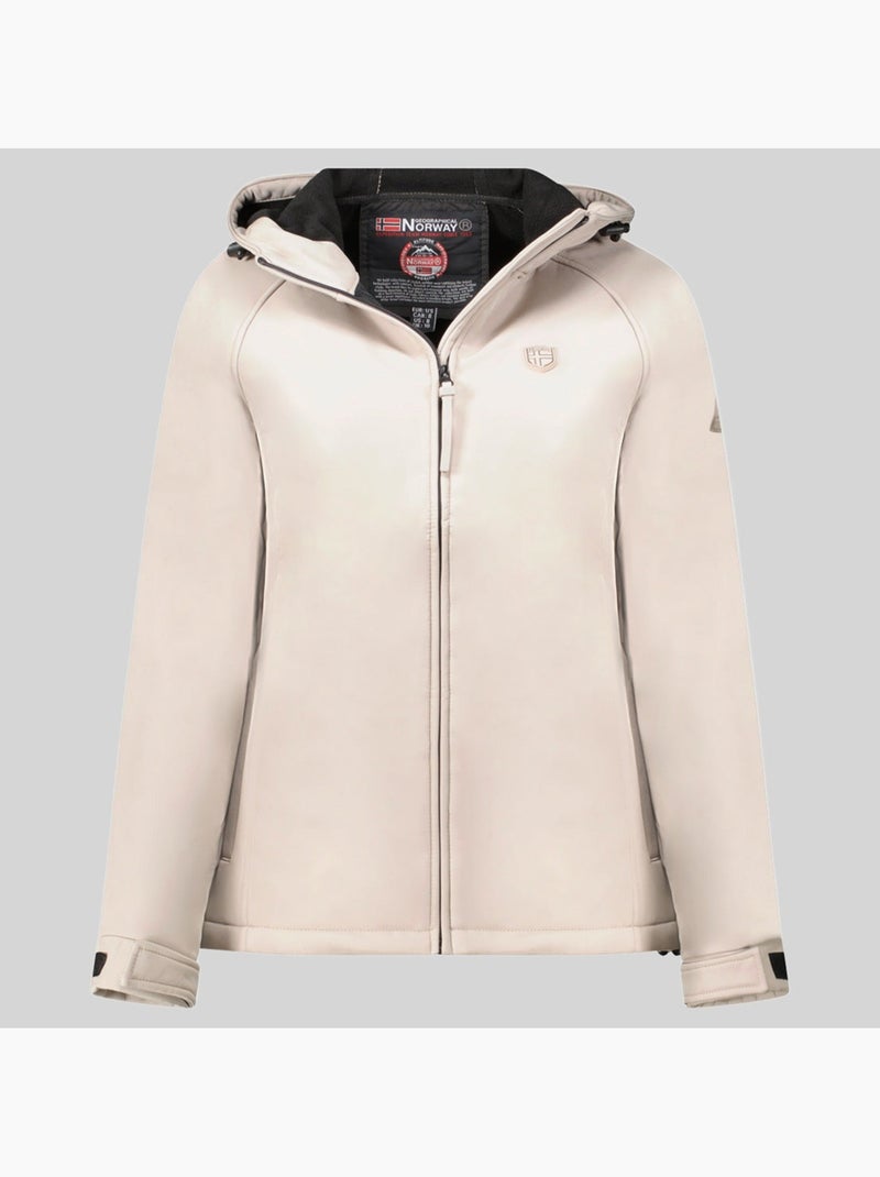 Chaqueta softshell con capucha tamilatal – geographical norway Beige - Kiabi
