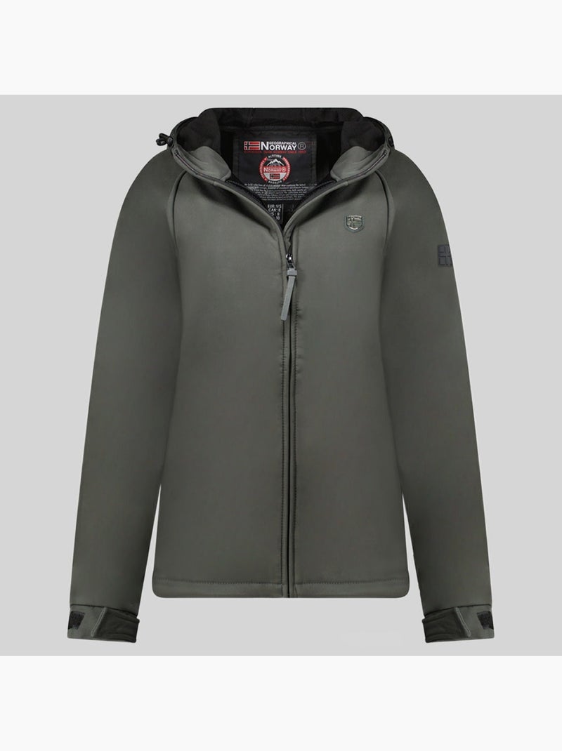 Chaqueta softshell con capucha tamilatal – geographical norway Gris oscuro - Kiabi