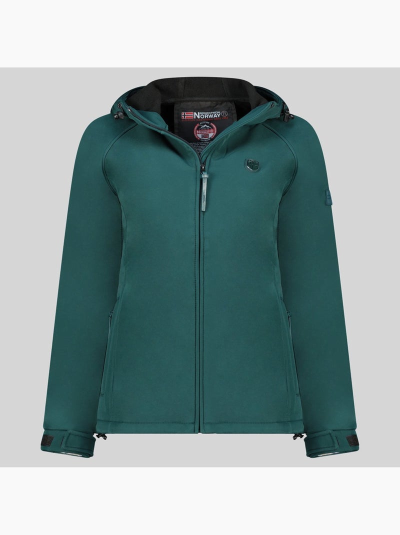 Chaqueta softshell con capucha tamilatal – geographical norway Verde abeto - Kiabi