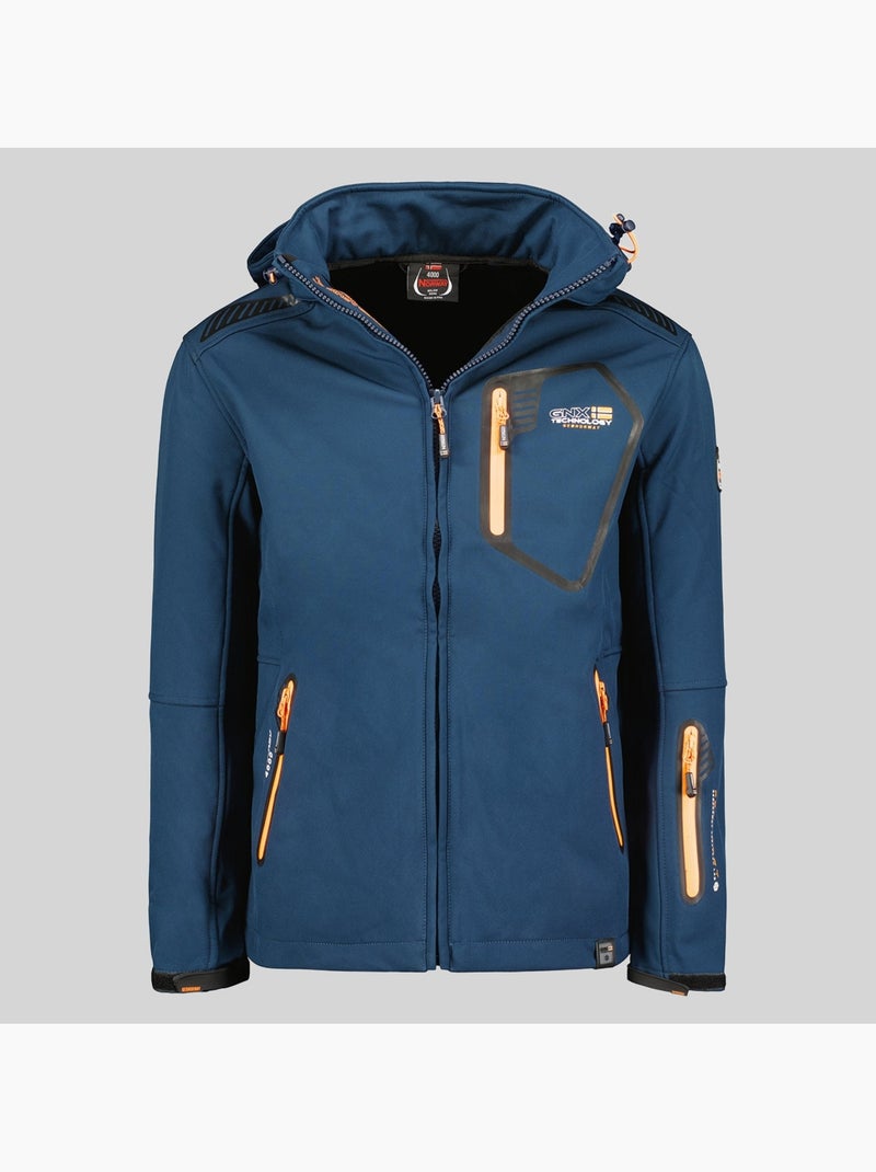 Chaqueta softshell con capucha tanada – geographical norway Azul marino - Kiabi