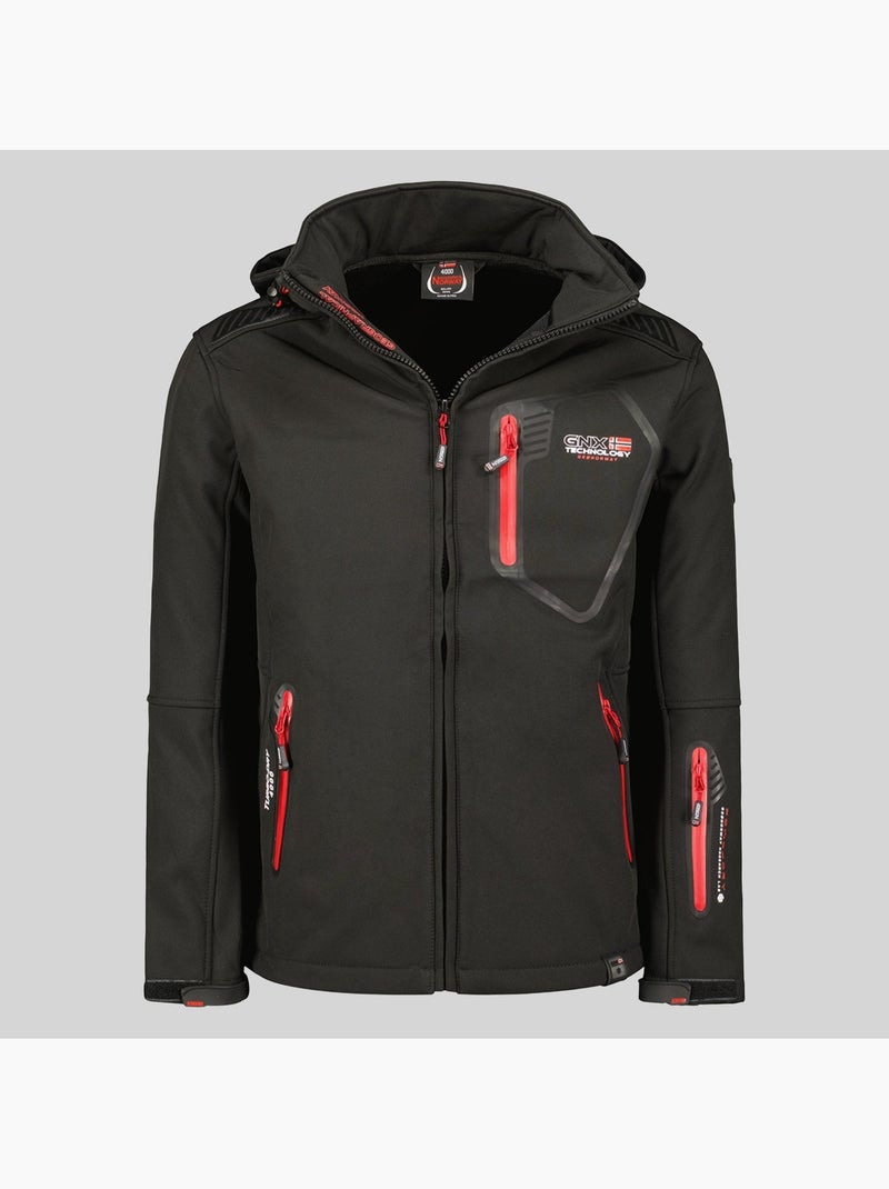 Chaqueta softshell con capucha tanada – geographical norway Negro - Kiabi