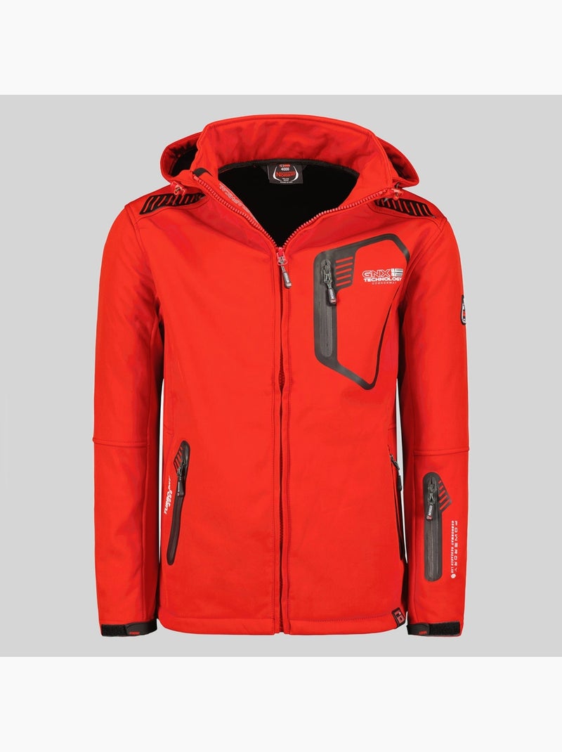 Chaqueta softshell con capucha tanada – geographical norway Rojo - Kiabi