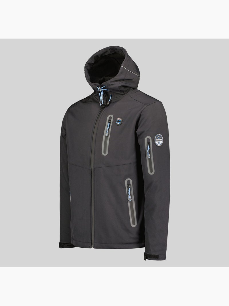 Chaqueta softshell con capucha taxillus – geographical norway Gris oscuro - Kiabi
