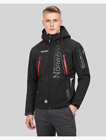 Chaqueta softshell con capucha techno dark – geographical norway