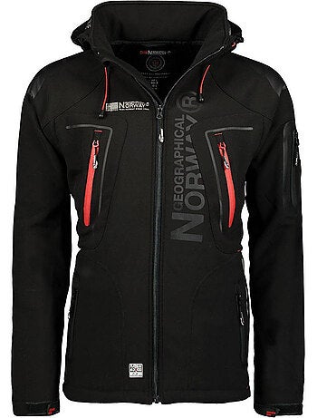 Chaqueta softshell con capucha techno dark – geographical norway
