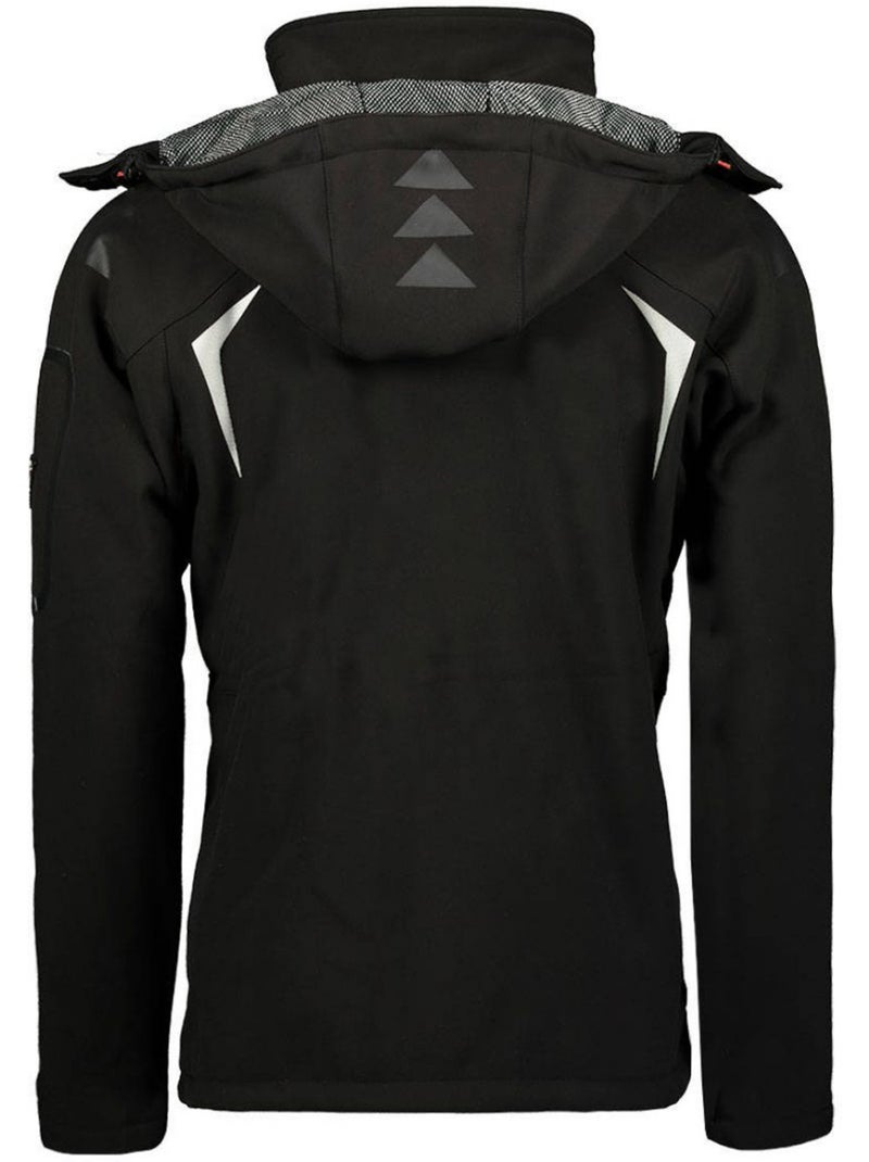 Chaqueta softshell con capucha techno dark – geographical norway Negro Rojo - Kiabi