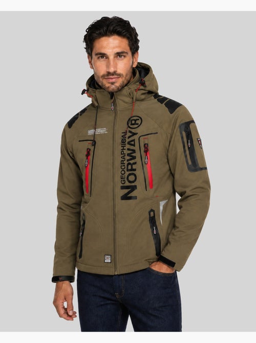 Chaqueta softshell con capucha techno – geographical norway - Kiabi