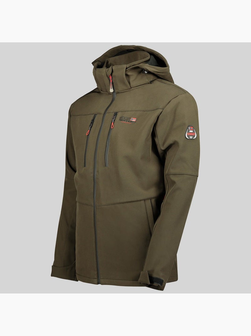 Chaqueta softshell con capucha timmex – geographical norway Caqui - Kiabi