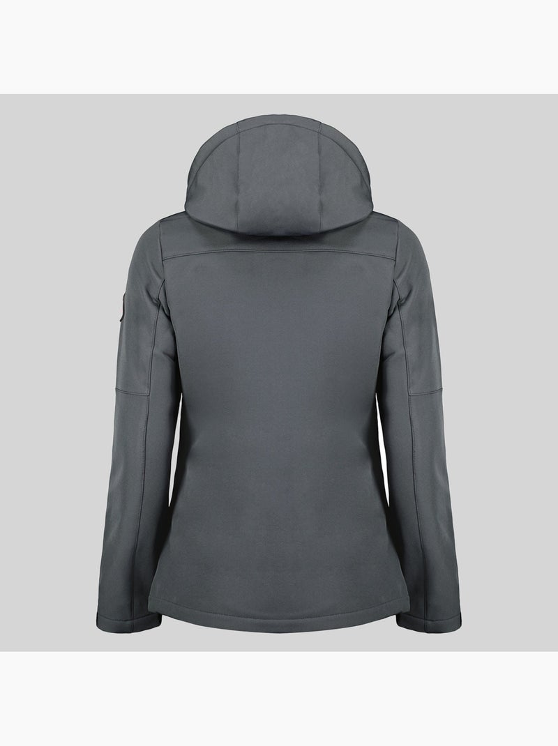 Chaqueta softshell con capucha timmex – geographical norway Gris oscuro - Kiabi
