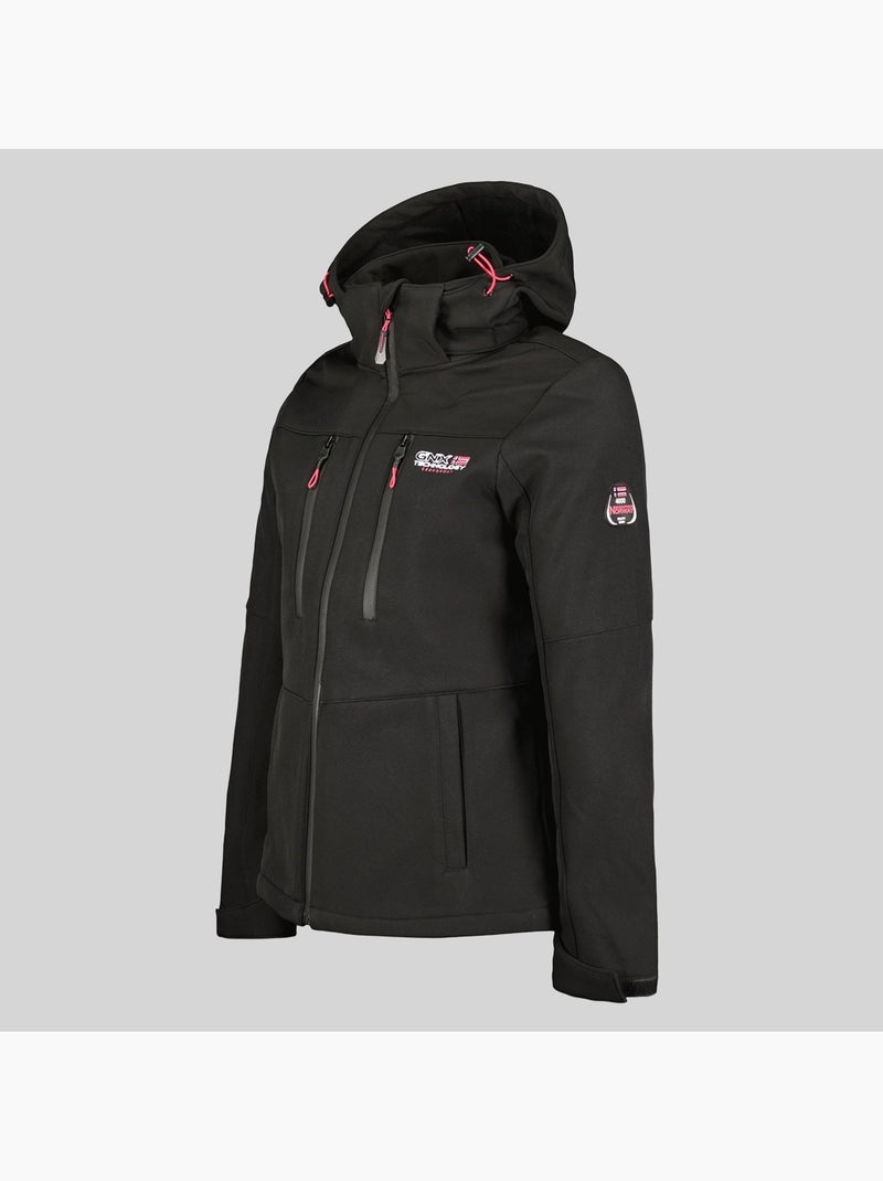Chaqueta softshell con capucha timmex – geographical norway Negro - Kiabi