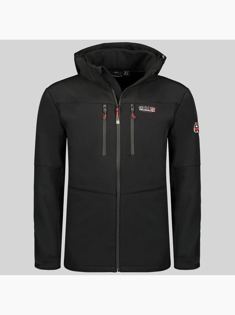 Chaqueta softshell con capucha timmex – geographical norway Negro - Kiabi