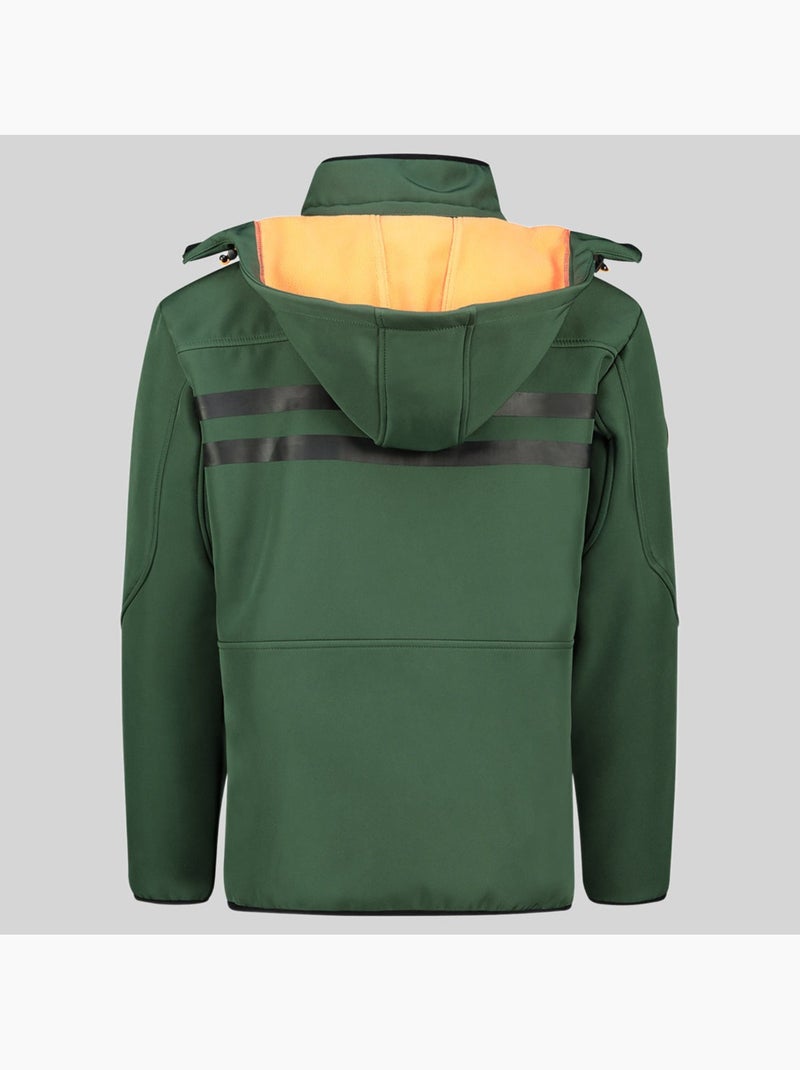 Chaqueta softshell con capucha tramway – geographical norway Verde oscuro - Kiabi