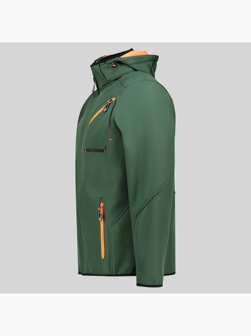 Chaqueta softshell con capucha tramway – geographical norway Verde oscuro - Kiabi