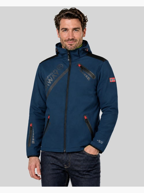 Chaqueta softshell con capucha twopac – geographical norway - Kiabi