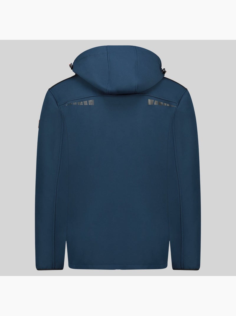 Chaqueta softshell con capucha twopac – geographical norway Azul marino - Kiabi