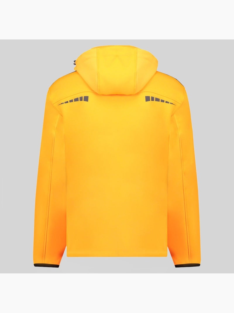 Chaqueta softshell con capucha twopac – geographical norway Naranja fluo - Kiabi