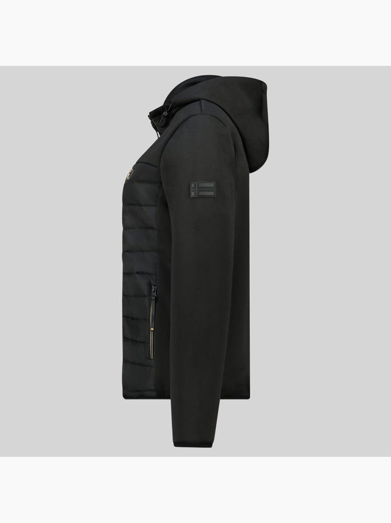 Chaqueta softshell con capucha typhlosion – geographical norway Negro - Kiabi