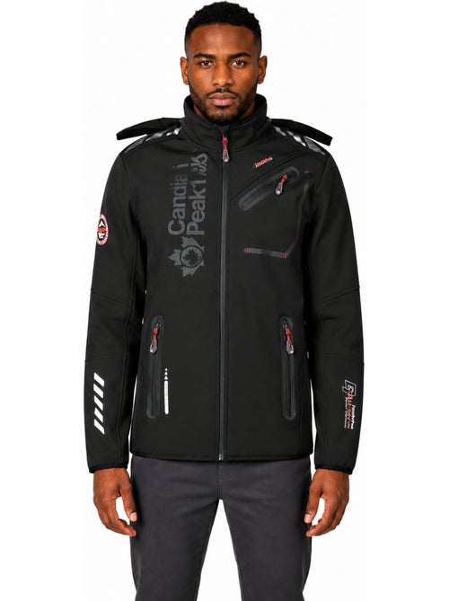 Chaqueta softshell cortavientos con capucha royauteak – canadian peak - Kiabi Chaqueta softshell cortavientos con capucha royauteak – canadian peak - Kiabi