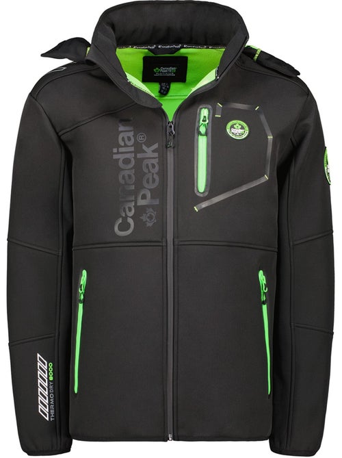 Chaqueta softshell cortavientos con capucha royauteak – canadian peak - Kiabi Chaqueta softshell cortavientos con capucha royauteak – canadian peak - Kiabi