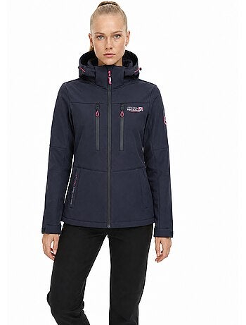 Chaqueta softshell cortavientos forrada de polar timmexeak – canadian peak