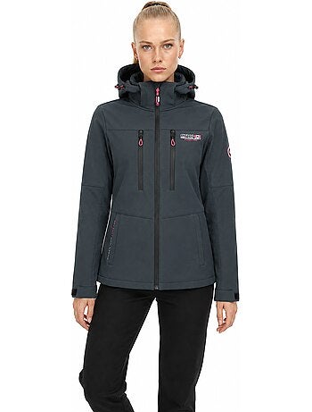Chaqueta softshell cortavientos forrada de polar timmexeak – canadian peak