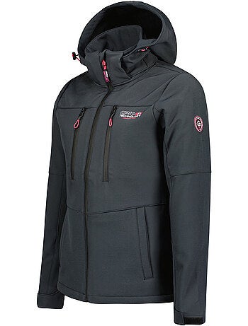 Chaqueta softshell cortavientos forrada de polar timmexeak – canadian peak
