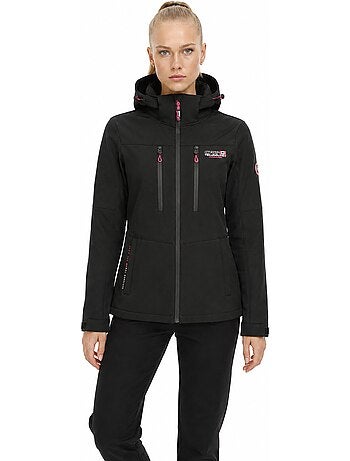 Chaqueta softshell cortavientos forrada de polar timmexeak – canadian peak