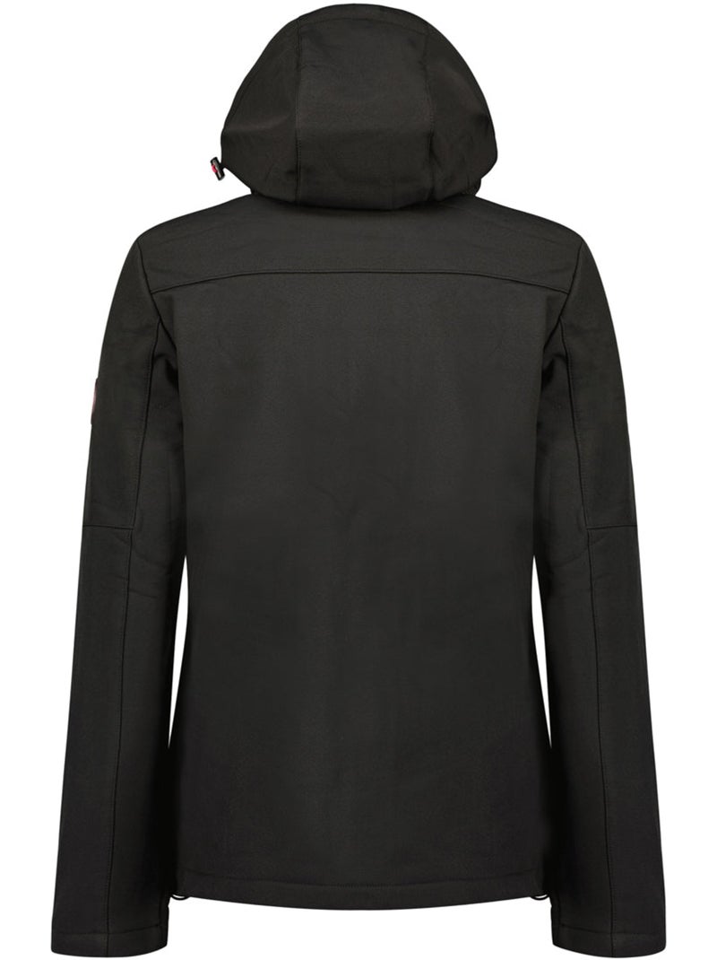 Chaqueta softshell cortavientos forrada de polar timmexeak – canadian peak Negro - Kiabi