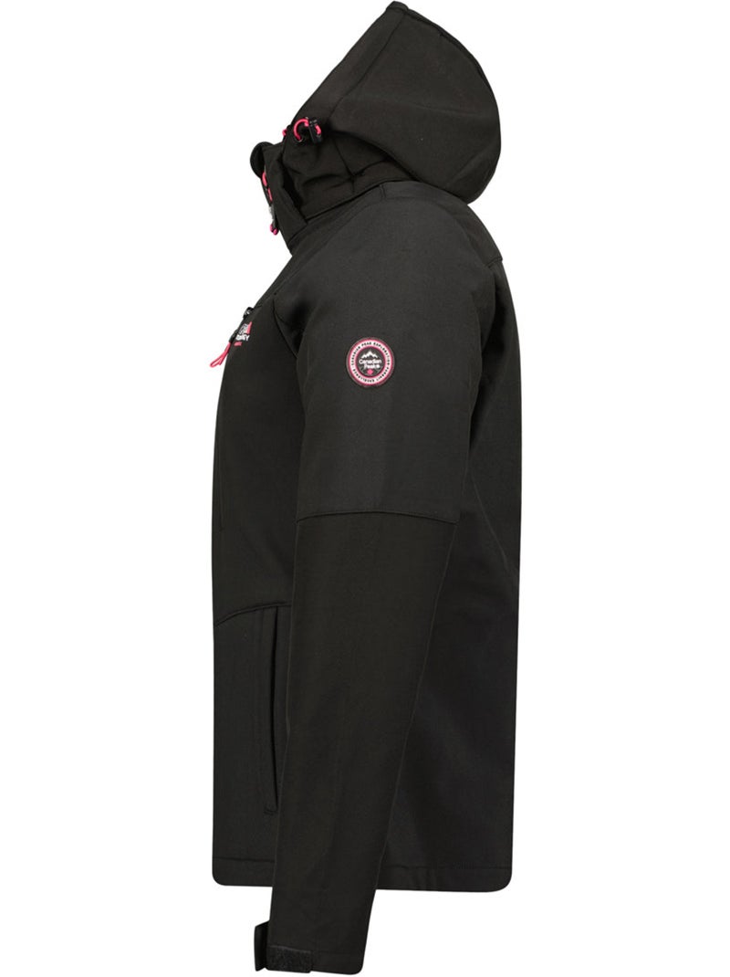 Chaqueta softshell cortavientos forrada de polar timmexeak – canadian peak Negro - Kiabi