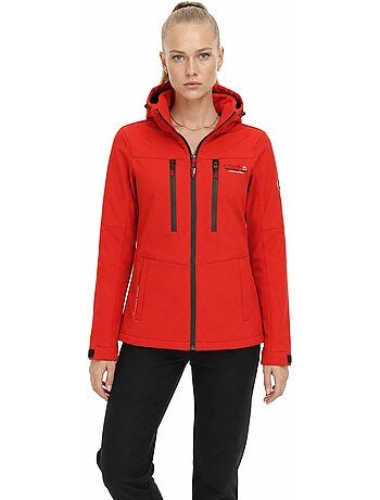 Chaqueta softshell cortavientos forrada de polar timmexeak – canadian peak
