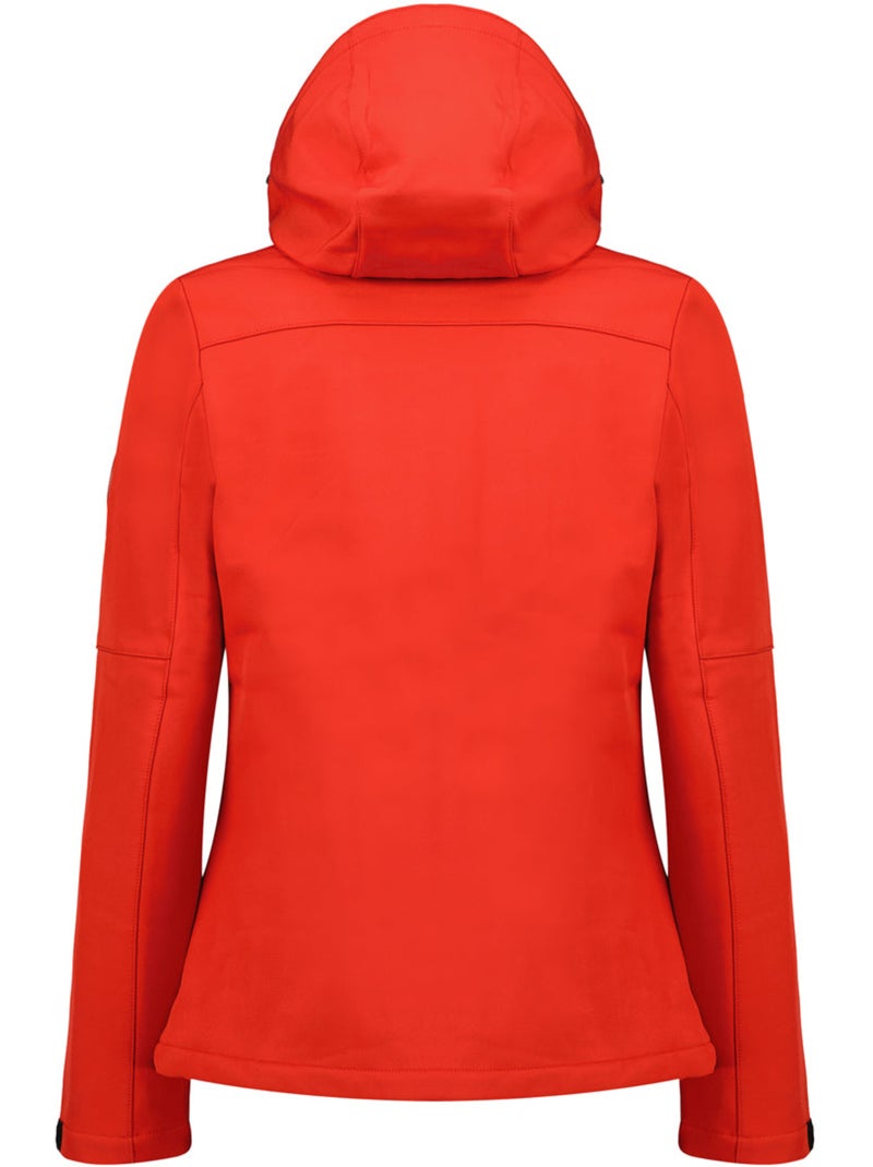 Chaqueta softshell cortavientos forrada de polar timmexeak – canadian peak Negro Rojo - Kiabi