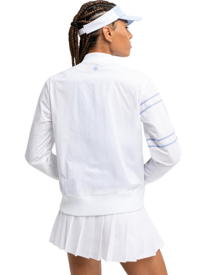 Chaqueta tenis mujer tenis mujer backhand Blanco - Kiabi