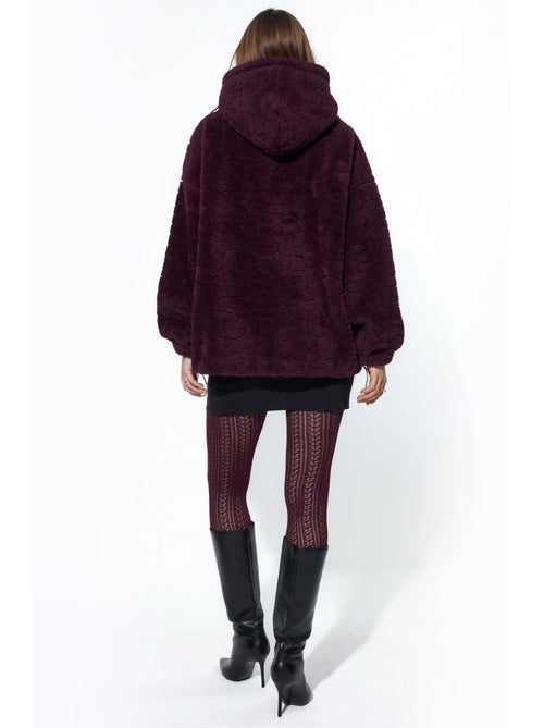 Chaqueta texturizada con capucha oversize hiccup - Kiabi