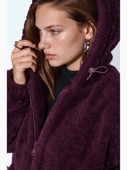 Chaqueta texturizada con capucha oversize hiccup - Kiabi