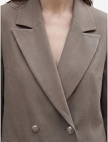 Chaqueta tipo blazer abotonada para mujer de my fashion