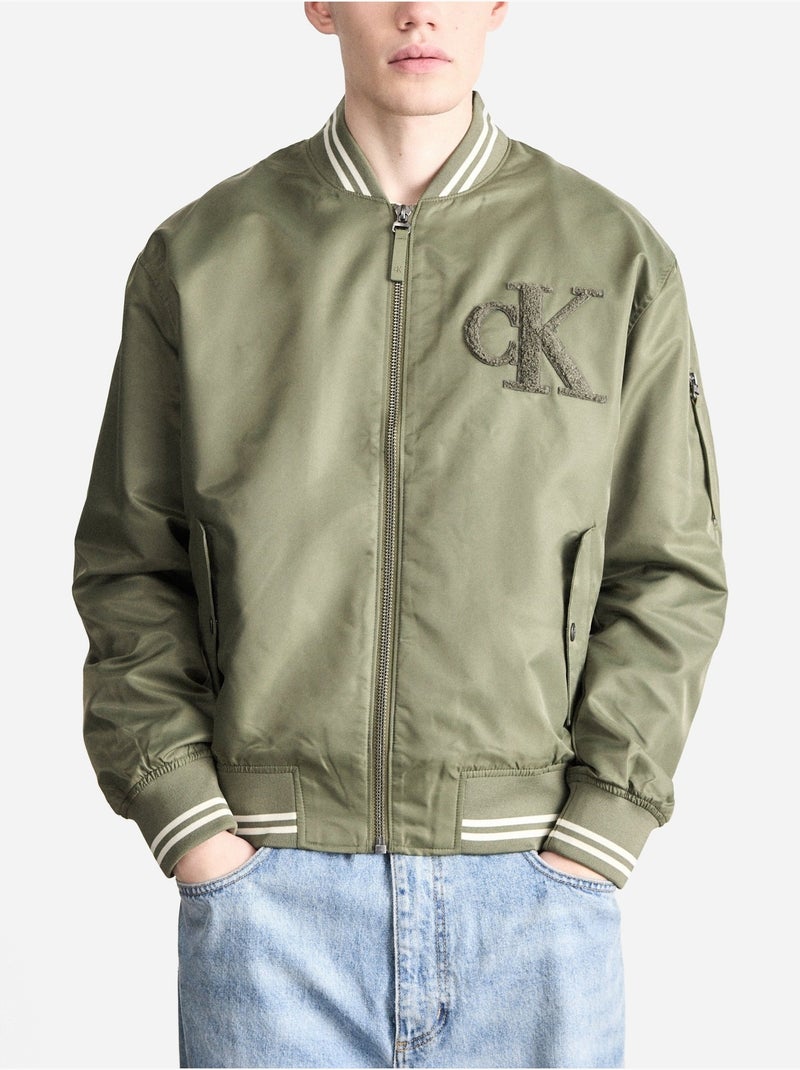 Chaqueta tipo bomber - Calvin Klein Verde oscuro - Kiabi