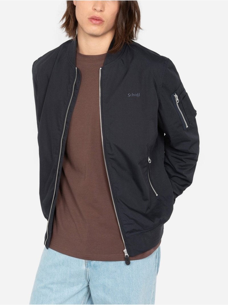 Chaqueta tipo bomber - Schott Azul - Kiabi