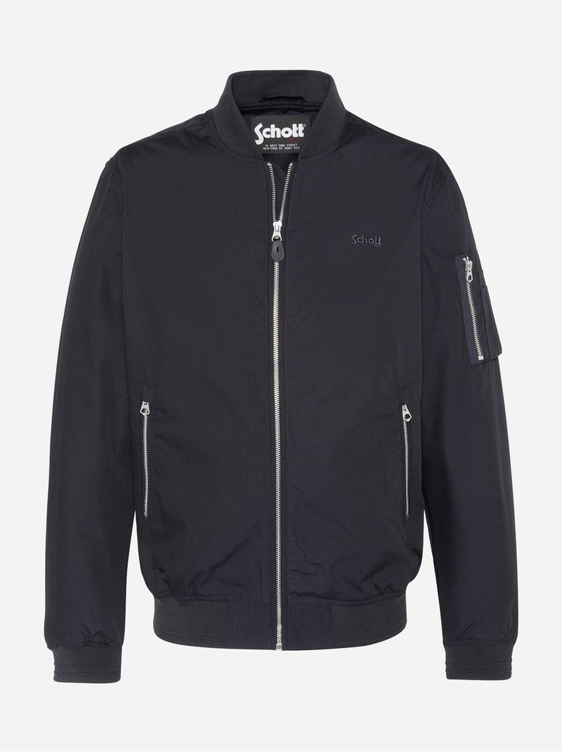 Chaqueta tipo bomber - Schott Azul - Kiabi