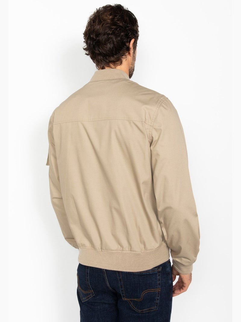Chaqueta tipo bomber - Schott Beige - Kiabi