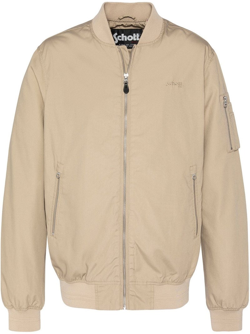 Chaqueta tipo bomber - Schott Beige - Kiabi