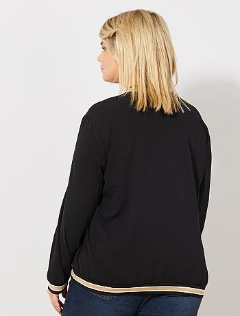 Chaqueta tipo bomber con detalle en el cuello y los puños - Kiabi