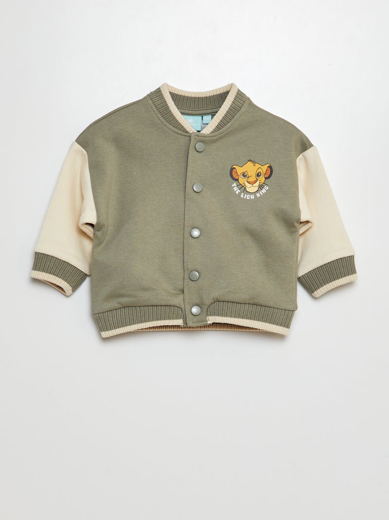 Chaqueta tipo campus 'El Rey León' VERDE Bebé niño