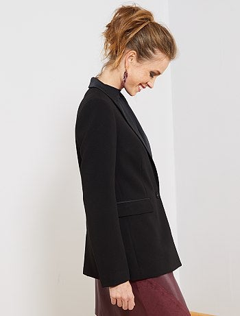 Chaqueta tipo esmoquin con cuello satinado - Kiabi