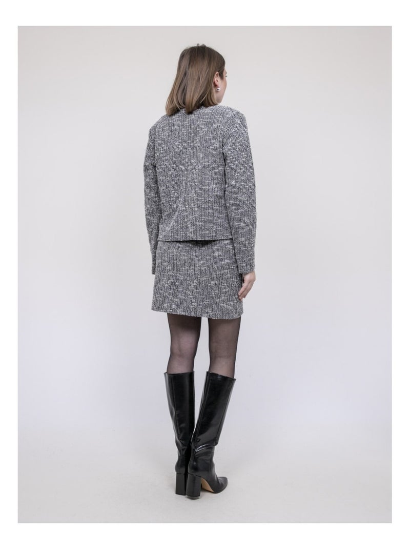 Chaqueta tweed ULGARDE Gris - Kiabi
